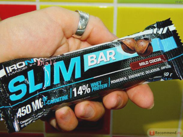 Батончик Ironman Slim Bar, протеиновый